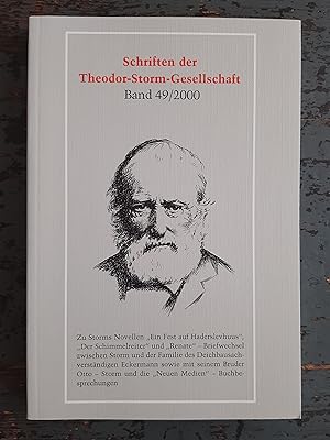 Bild des Verkufers fr Schriften der Theodor-Storm-Gesellschaft, Bd. 49 zum Verkauf von Versandantiquariat Cornelius Lange