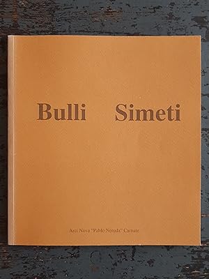 Bild des Verkufers fr Bulli - Simeti - Vedere il tempo (Ausstellungskatalog Villa Fornari Banfi, 26 novembre - 10 dicembre 1995) (=Arci Nova Carnate, Bd. 4) zum Verkauf von Versandantiquariat Cornelius Lange