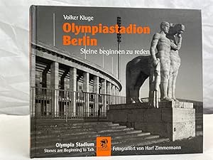 Imagen del vendedor de Olympiastadion Berlin : Steine beginnen zu reden = Olympia stadium. Volker Kluge. Mit Fotogr. von Harf Zimmermann a la venta por Antiquariat Bler