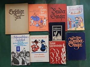 Sammlung von 15 Büchern zum Thema: Liederbücher