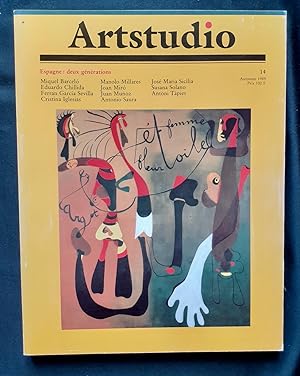 Imagen del vendedor de Artstudio N14: Automne 1989: Espagne: deux gnrations. a la venta por Le Livre  Venir