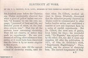 Image du vendeur pour Electricity at Work. An original article from Macmillan's Magazine, 1862. mis en vente par Cosmo Books