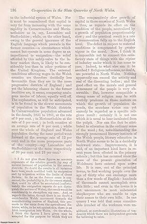 Imagen del vendedor de Co-Operation in the Slate Quarries of North Wales. An original article from Macmillan's Magazine, 1865. a la venta por Cosmo Books