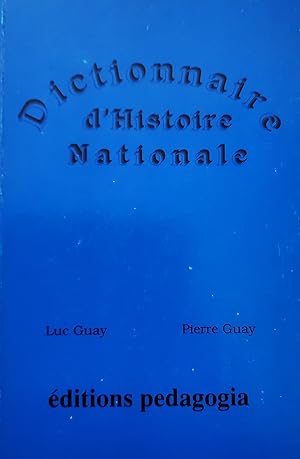 Dictionnaire d'histoire nationale