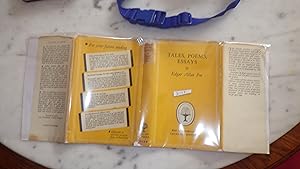 Seller image for TALES POEMS & ESSAYS CLASSICS, BY Edgar ( A. ) Allan Poe, COLLINS PUBLISHER IN YELLOW Pictorial OVAL FOUNTAIN DESIGN AT BTM FRONT dust jacket , STATED 1ST PUBLISHED 1952 ON COPYRIGHT PG, RAVEN IS ON PG 439. for sale by Bluff Park Rare Books