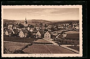 Ansichtskarte Kierspe i. W., Blick vom Pfarrhaus auf den Ort mit Kirche