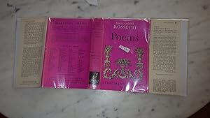Seller image for POEMS & Translations , EVERYMAN'S LIBRARY #627, by Dante Gabriel Rossetti , ITALIAN POET in PURPLE ILLUSTRATED Dustjacket OF 3 FLORAL URNS WITH FLOWERS, 1965, Rossetti s POEMS for sale by Bluff Park Rare Books