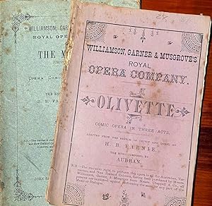 Opera libretti, Australia, 1880s.