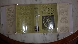 Bild des Verkufers fr TALES OF MYSTERY & IMAGINATION BY EDGAR ALLAN POE ,BLUEGREEN ILLUSTRATED DJ by Mervyn Peake UPSIDE DOWN MAN HOLDING ONTO CHAIN & FLAMING TORCH IN OTHER HAND, Everyman's Library #336 , CONTAINS 45 OF POE S STORIES OF MACABRE & MYSTERIOUS. zum Verkauf von Bluff Park Rare Books