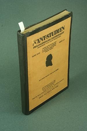 Bild des Verkufers fr Kant-Studien : 30 (1925), Heft 1/2. zum Verkauf von Steven Wolfe Books