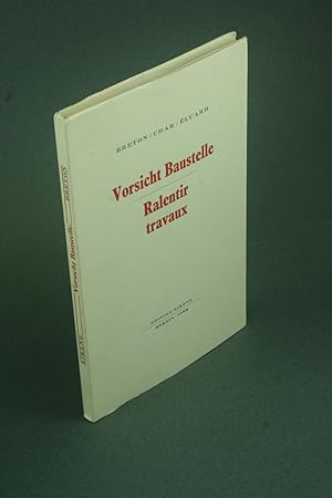 Seller image for Vorsicht Baustelle / Ralentir travaux. Aus dem Franzsischen von Wolfgang Schmidt for sale by Steven Wolfe Books