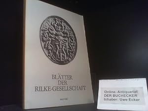 Blätter der Rilke-Gesellschaft. Heft 9. 1982