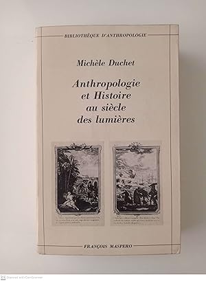 Image du vendeur pour Anthropologie et Histoire au sicle des lumires mis en vente par Llibres Capra