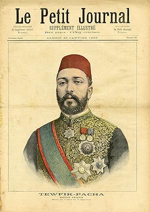 "LE PETIT JOURNAL N°61 du 23/1/1892" Mort de TEWFIK-PACHA Khédive d'Égypte / LES MYSTÈRES de KHAR...