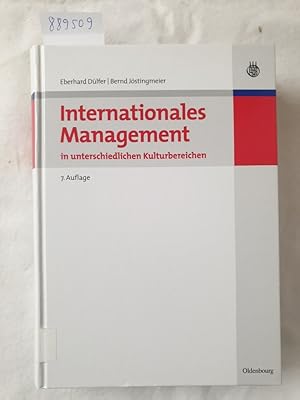 Image du vendeur pour Internationales Management in unterschiedlichen Kulturbereichen : mis en vente par Versand-Antiquariat Konrad von Agris e.K.