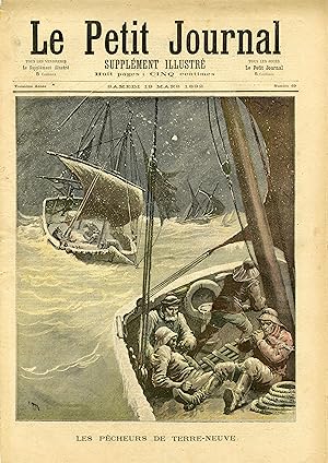 "LE PETIT JOURNAL N°69 du 19/3/1892" LES PÊCHEURS DE TERRE-NEUVE / LES ÉMEUTES D'ALLEMAGNE (LA CA...
