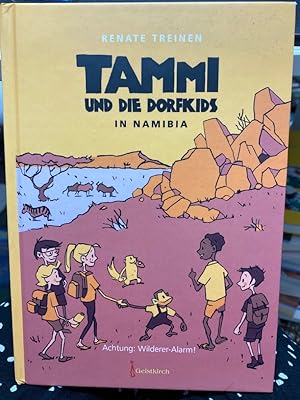 Bild des Verkufers fr Tammi und die Dorfkids in Namibia : Achtung Wilderer-Alarm!. Endlich! Tammi und die Dorfkids sind mit Dodo auf der Strauenfarm in Namibia angekommen. Sie wollen unbedingt Dodos Familie finden. Dodo ist ein kleines ffchen, das in Namibia von Wildtierdieben gefangen und heimlich nach Deutschland verkauft wurde. Doch nun treiben sich genau diese Wilderer ausgerechnet in der Nhe der Strauenfarm herum. Dadurch sind nicht nur Dodo, sondern auch Tammi und ihre Freunde in hchster Gefahr. Und wo ist Dodos Familie? zum Verkauf von bookmarathon