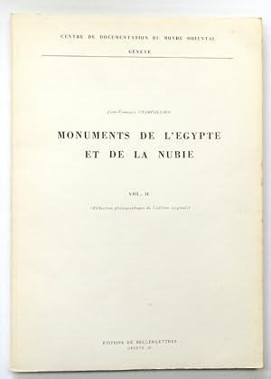 Seller image for Monuments De l'gypte Et De La Nubie Vol.II: REDUCTION Photographique De L'EDITION Originale for sale by PsychoBabel & Skoob Books