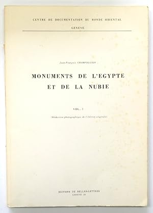 Seller image for Monuments De l'gypte Et De La Nubie Vol.I: REDUCTION Photographique De L'EDITION Originale for sale by PsychoBabel & Skoob Books