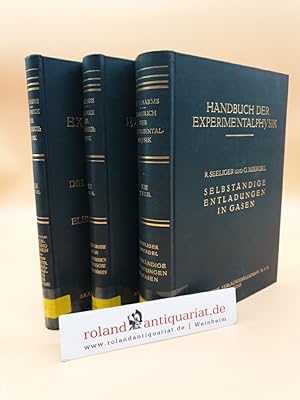 Seller image for Handbuch der Experimentalphysik Band 13, 1., 2. und 3. Teil: 1. Teil: Die Ionenleitung in Gasen: Die Elektrischen Eigenschaften der Flamme, 2. Teil: Physik der Glhelektroden, Herstellung der Glhelektroden, Technische Elektronenrhren und ihre Verwendung, 3. Teil: Allgemeine Eigenschaften der Selbstndigen Entladungen die Bogenentladung, Townsendentladungen die Glimmenentladung (3 Bnde) for sale by Roland Antiquariat UG haftungsbeschrnkt