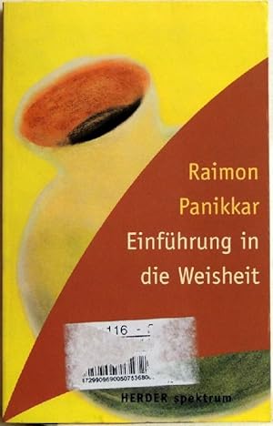 Seller image for Einfhrung in die Weisheit; for sale by Peter-Sodann-Bibliothek eG