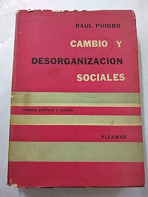 Seller image for Cambio y desorganizacion sociales for sale by Libros nicos
