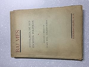 Seller image for Balmes, Antologia de sus escritos politicos for sale by Libros nicos