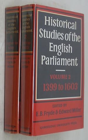 Image du vendeur pour Historical Studies of the English Parliament (Two Volume Set) mis en vente par Powell's Bookstores Chicago, ABAA