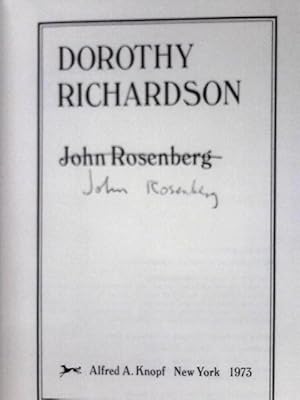 Immagine del venditore per Dorothy Richardson: The Genius They Forgot venduto da World of Rare Books