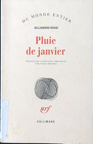 Imagen del vendedor de Pluie de janvier a la venta por Librodifaccia