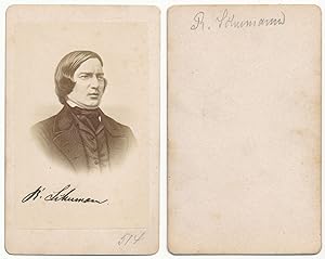 Image du vendeur pour Portrt von Robert Schumann 1810 - 1856. Er war einer der bedeutensten Komponisten der Romantik. mis en vente par Michael Meyer-Pomplun