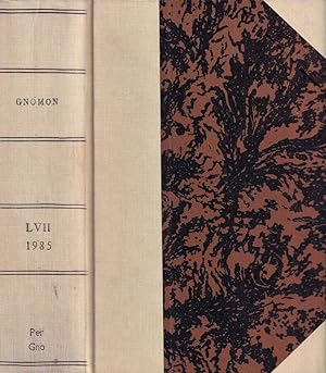 Seller image for Gnomon, volume LVII, 1985 Kritische zeitschrift fur die gesamte klassische altertumswissenschaft for sale by Biblioteca di Babele