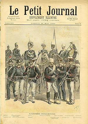 "LE PETIT JOURNAL N°79 du 28/5/1892" L'ARMÉE ITALIENNE / LA RÉVOLTE DE L'ILE DE SERCQ