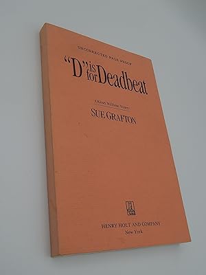 Seller image for D Is for Deadbeat: A Kinsey Millhone Mystery for sale by Lee Madden, Book Dealer
