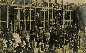 Original photograph-A large construction site with labourers-ca. 1905