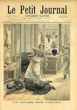 "LE PETIT JOURNAL N°84 du 2/7/1892" LE DRAME DES TERNES / EXPLOSION DU "PETROLEA" SUR LA GIRONDE