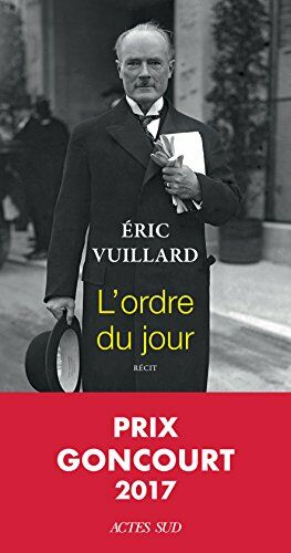 L'ordre du jour - Prix Goncourt 2017