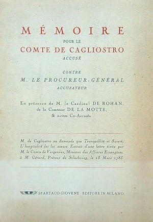Bild des Verkufers fr Memoire zum Verkauf von Librodifaccia