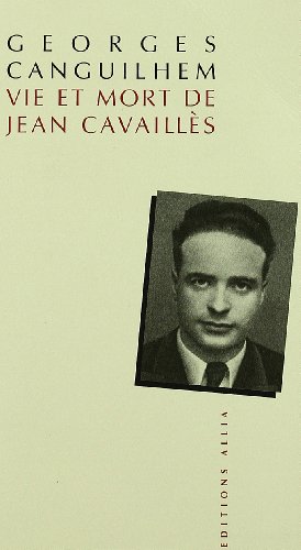 Bild des Verkufers fr VIE ET MORT DE JEAN CAVAILLES ancienne édition zum Verkauf von WeBuyBooks