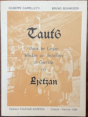 Immagine del venditore per Taut6. Puox tze Lirnan venduto da Libreria Il Morto da Feltre