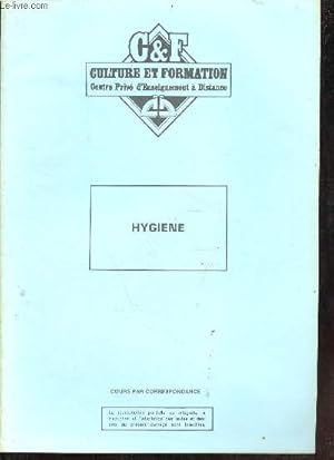 Image du vendeur pour Culture et Formation centre priv d'enseignement  distance - cours par correspondance - Secrtaire mdicale - Hygine. mis en vente par Le-Livre