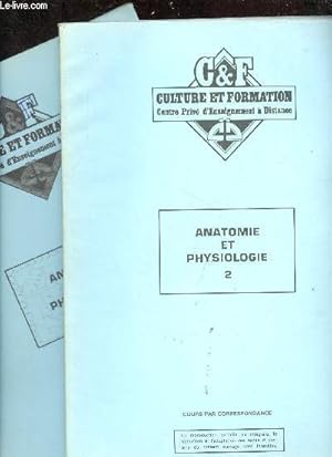 Image du vendeur pour Culture et Formation centre priv d'enseignement  distance - Cours par correspondance - Secrtaire mdicale - Anatomie et Physiologie - 2 volumes : Tome 1 + Tome 2. mis en vente par Le-Livre