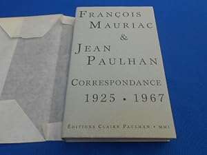 Image du vendeur pour Correspondance 1925-1967 mis en vente par Emmanuelle Morin