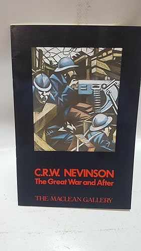 Imagen del vendedor de C R W Nevinson. The Great War and After 6 February to 4 March 1980 a la venta por Cambridge Rare Books