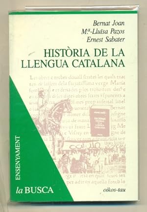 Imagen del vendedor de HISTORIA DE LA LLENGUA CATALANA a la venta por Ducable Libros