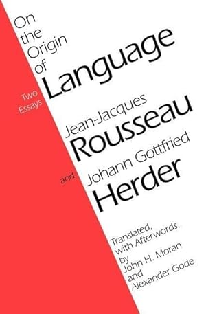 Bild des Verkufers fr Rousseau, J: On the Origin of Language zum Verkauf von moluna