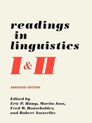 Seller image for Hamp, E: Readings in Linguistics I & II - With a New Preface for sale by moluna