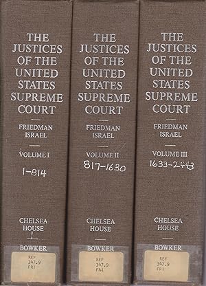 Imagen del vendedor de The Justices of the United States Supreme Court 1789-1969 - Their Lives and Major Opinions a la venta por Robinson Street Books, IOBA