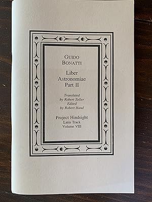 Liber Astronomiae Part II