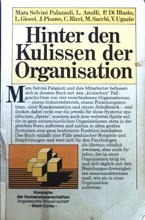 Bild des Verkufers fr Hinter den Kulissen der Organisation. Konzepte der Humanwissenschaften zum Verkauf von books4less (Versandantiquariat Petra Gros GmbH & Co. KG)